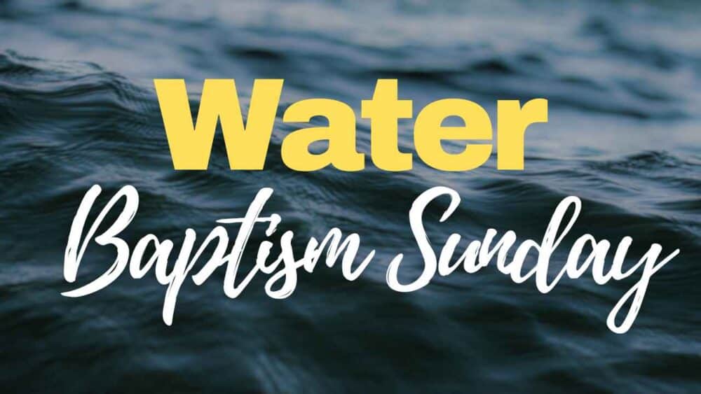 Water Baptism Service Image